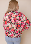 Skylar Floral Blouse Smocked Sleeves