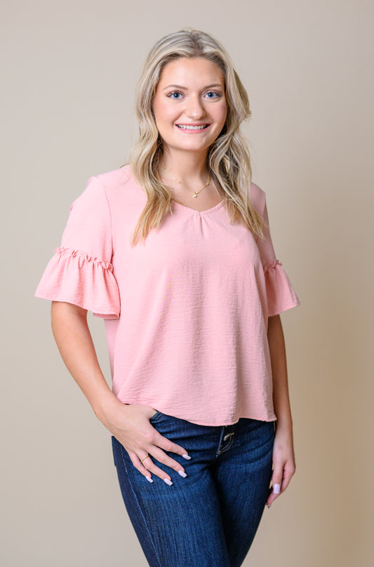 Rose Garden Blouse Muted Pink