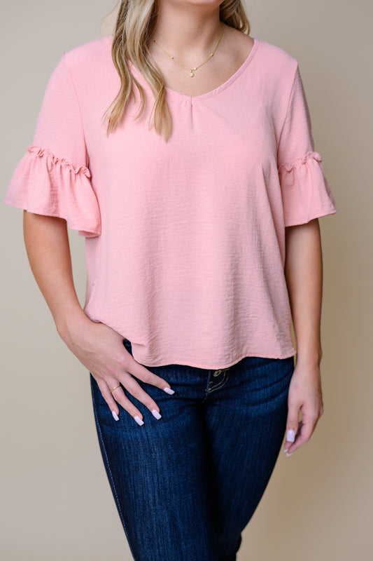 Rose Garden Blouse Muted Pink