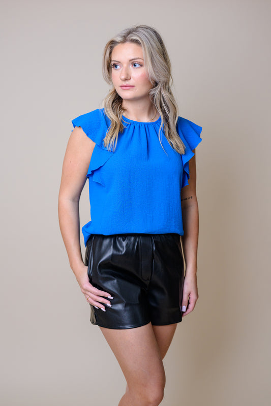 Georgia Girl Faux Leather Shorts
