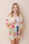 Stella Floral Kimono Side Slits
