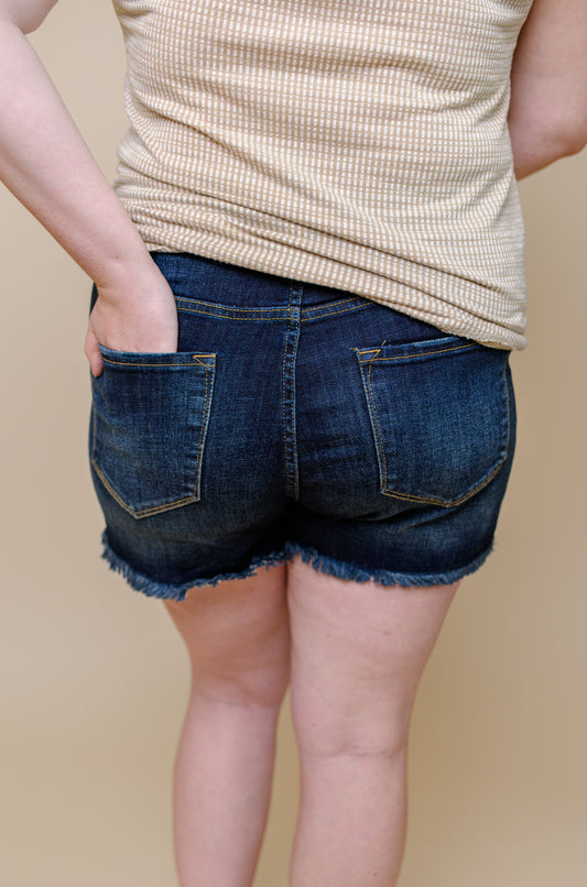 Coreena KanCan Denim Shorts Dark Wash