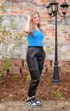 Taylor Faux Leather KanCan Joggers